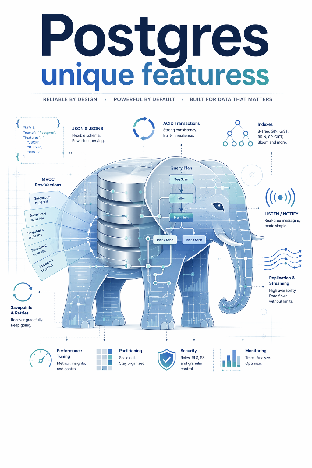 Postgres Unique Features — cover
